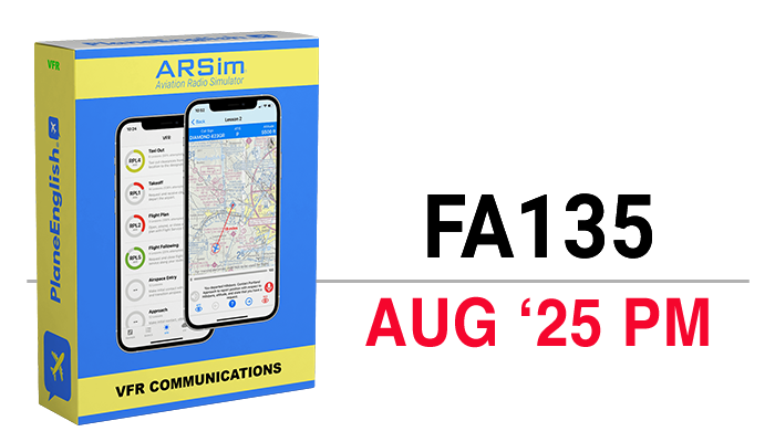 FA135 Aug 2025-AFTERNOON - 6 month VFR access (ERAU)